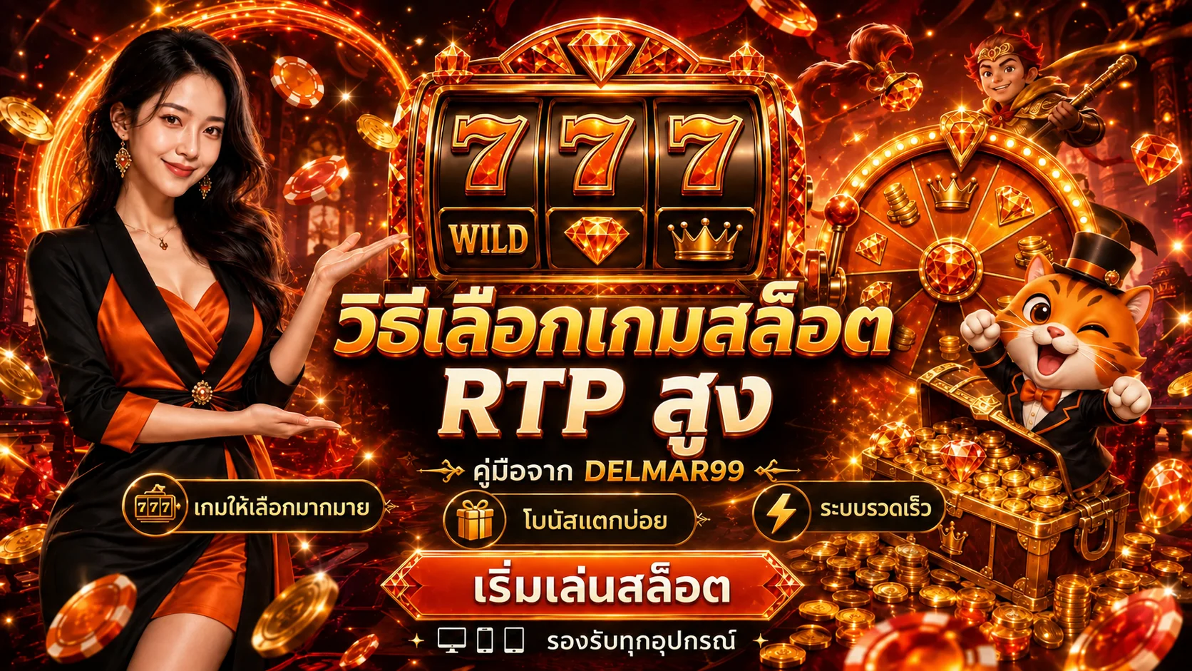 DELMAR99 วิธีเลือกเกมสล็อต RTP สูงสำหรับมือใหม่